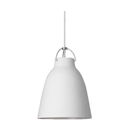 JS-GL-16035-250 WH - WHITE & CHROME Metal Hanging Light