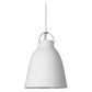 JS-GL-16035-250 WH - WHITE & CHROME Metal Hanging Light