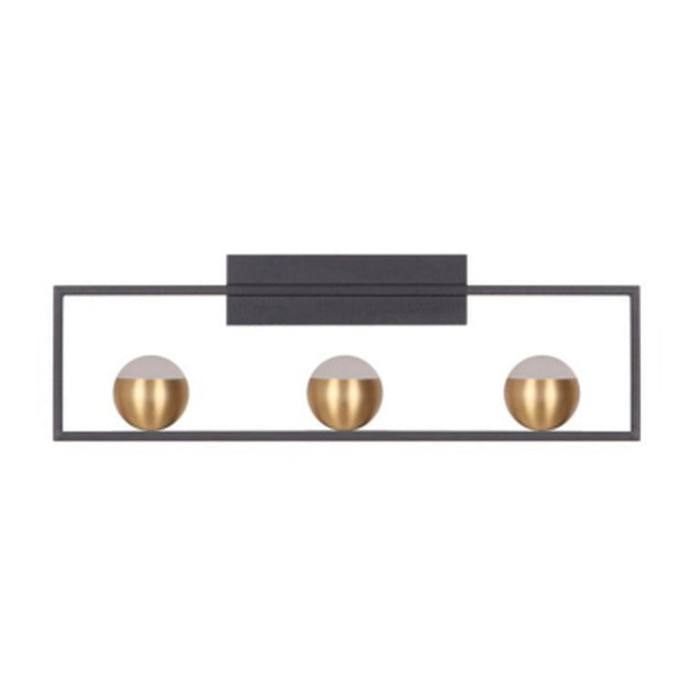 JS-GL-1625-3 - BLACK & ANTIQUE BRASS METAL & ACRYLIC Luxury Wall Light