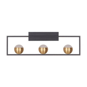 JS-GL-1625-3 - BLACK & ANTIQUE BRASS METAL & ACRYLIC Luxury Wall Light