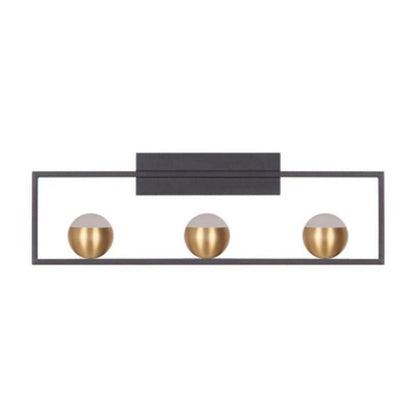 JS-GL-1625-3 - BLACK & ANTIQUE BRASS METAL & ACRYLIC Luxury Wall Light