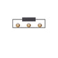 JS-GL-1625-3 - BLACK & ANTIQUE BRASS METAL & ACRYLIC Luxury Wall Light