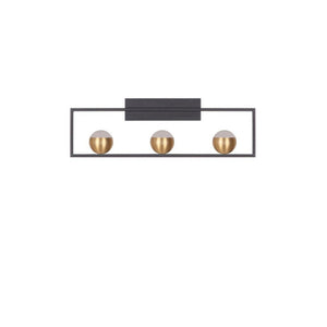JS-GL-1625-3 - BLACK & ANTIQUE BRASS METAL & ACRYLIC Luxury Wall Light