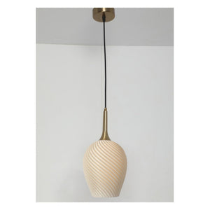 JS-GL-1750-1 - ANTIQUE BRASS METAL & PLA Modern Hanging Light
