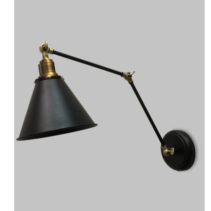 JS-GL-1813-1 - ANTIQUE BRASS & BLACK Metal Hanging Light