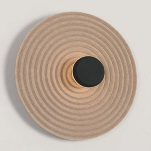 JS-GL-1923-W BE - Black & Beige Metal & Acrylic & Acoustic Modern Wall Light