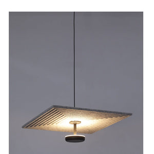 JS-GL-1924-H 300 - Black & Grey Metal & Acrylic & Acoustic Modern Hanging Light