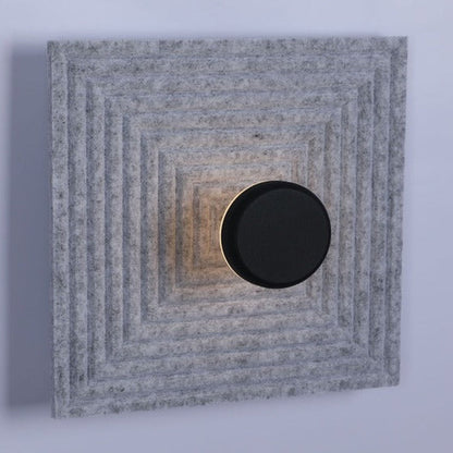 JS-GL-1924-W - Black & Grey Metal & Acrylic & Acoustic Modern Wall Light