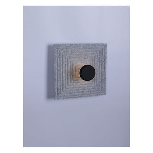 JS-GL-1924-W - Black & Grey Metal & Acrylic & Acoustic Modern Wall Light