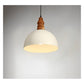 JS-GL-1933-1 - WHITE WOOD Metal Hanging Light