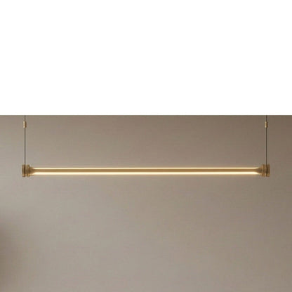 JS-GL-1961-1.2M - Antique Brass Metal & Glass Rectangular Hanging Light