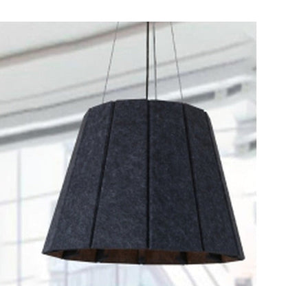 JS-GL-1996-GY - BLACK & GREY FELT FABRIC Cloth Shade Hanging Light