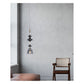 JS-GL-19993-A3 - Antique Brass & Gunblack & Black Metal Glass Hanging Light