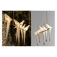 JS-GL-2005-5D - Antique Brass Metal & Acrylic Artistic Hanging Light