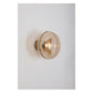 JS-GL-201235-W - Antique Brass Metal & Glass Modern Wall Light