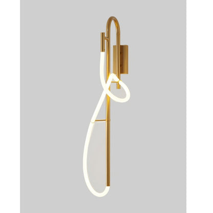 JS-GL-2013-1W - ANTIQUE BRASS METAL Silicon Rope Wall Light