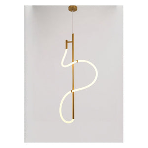 JS-GL-2013-1 - ANTIQUE BRASS METAL Silicon Rope Hanging Light