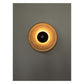JS-GL-2021-250 - Brown & Cream Metal & Travertino & Wood Marble Wall Light
