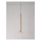 JS-GL-20257-C - Antique Brass Metal & Onyx Marble Hanging Light