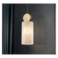 JS-GL-2026-RD - ANTIQUE BRASS METAL & ONYX MARBLE Hanging Light