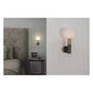 JS-GL-20261-W - Antique Brass & Oil Rubbed Bronze Metal & Glass Modern Wall Light