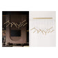 JS-GL-20263-12 - Antique Brass Metal & Acrylic Led Chandelier