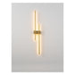 JS-GL-20271 - Matt Brushed Brass Metal & Acrylic Modern Wall Light