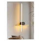 JS-GL-20273 - Matt Brushed Brass & Black Metal & Acrylic Modern Wall Light