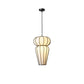 JS-GL-20278-A - Black Metal & Handmade Paper Modern Hanging Light