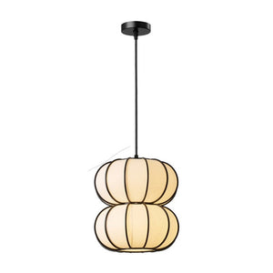 JS-GL-20278-C - Black Metal & Handmade Paper Modern Hanging Light