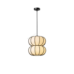 JS-GL-20278-C - Black Metal & Handmade Paper Modern Hanging Light