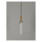 JS-GL-2028-WD - Antique Brass Metal & Onyx Marble & Wood Marble Hanging Light