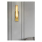 JS-GL-20283 - Antique Brass Metal & Onyx Marble Wall Light