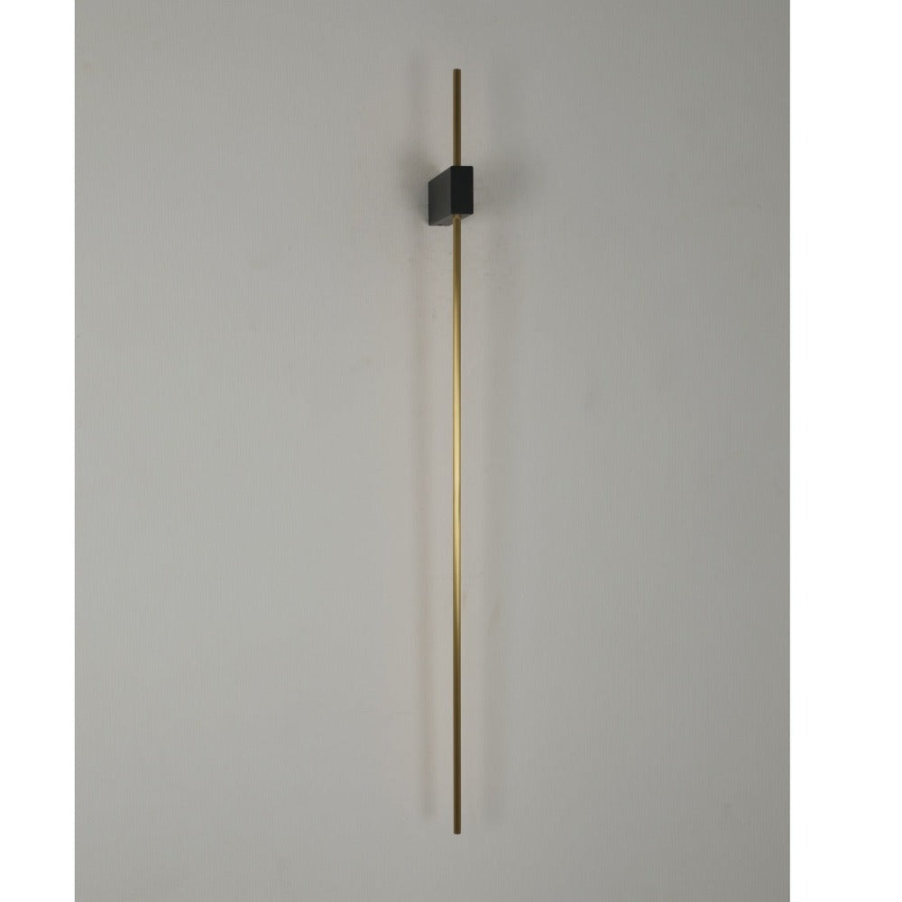 JS-GL-2030-W - Antique Brass & Black Metal & Acrylic Modern Wall Light
