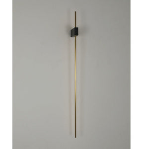 JS-GL-2030-W - Antique Brass & Black Metal & Acrylic Modern Wall Light