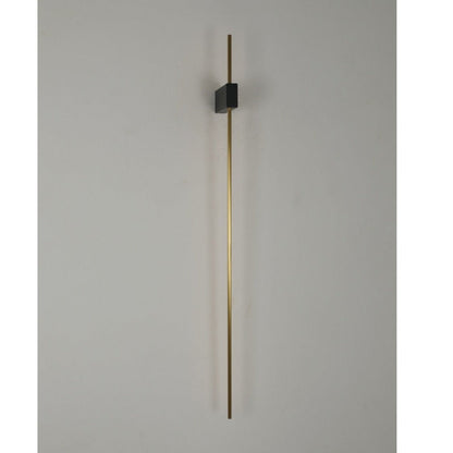 JS-GL-2030-W - Antique Brass & Black Metal & Acrylic Modern Wall Light
