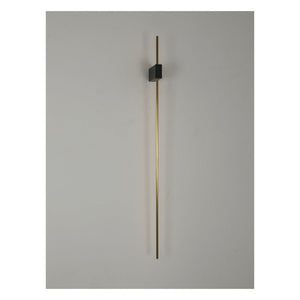 JS-GL-2030-W - Antique Brass & Black Metal & Acrylic Modern Wall Light