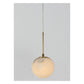 JS-GL-2031-1 - ANTIQUE BRASS METAL & ONYX MARBLE Hanging Light