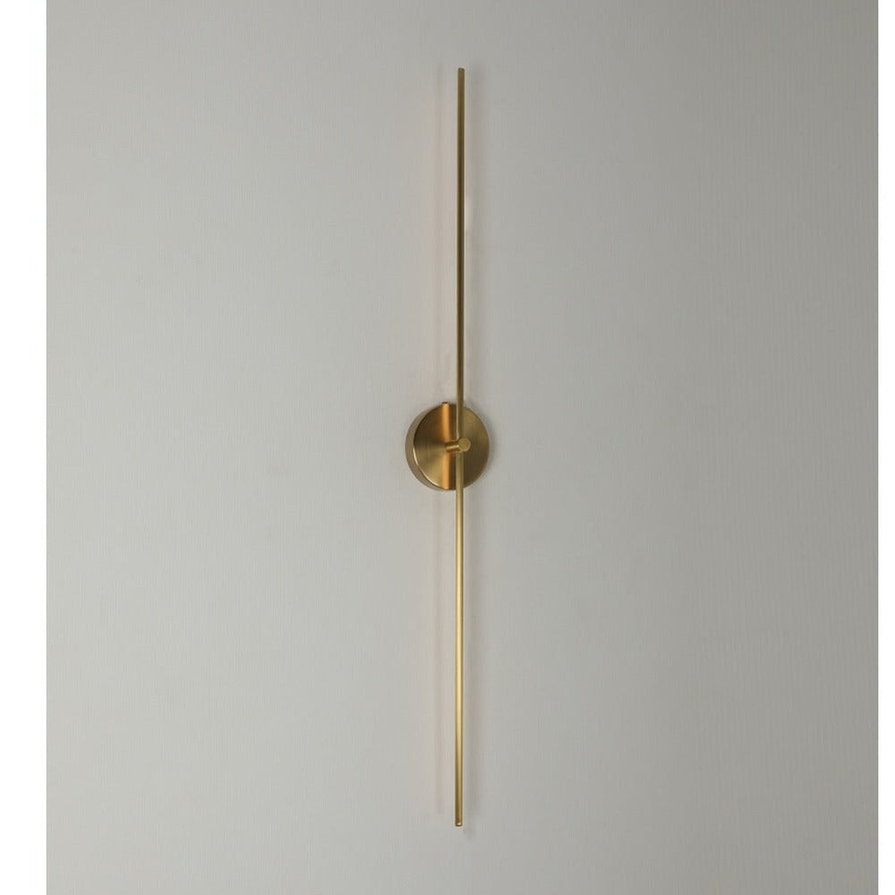 JS-GL-2031-M - Antique Brass Metal & Acrylic Modern Wall Light