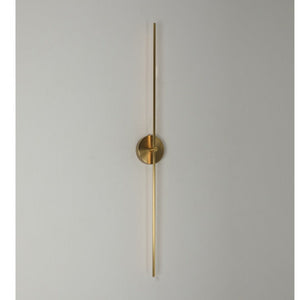 JS-GL-2031-M - Antique Brass Metal & Acrylic Modern Wall Light
