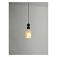 JS-GL-2038-1 - Antique Brass Metal & Onyx Marble Hanging Light
