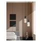 JS-GL-2038-1 - Antique Brass Metal & Onyx Marble Hanging Light