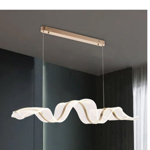 JS-GL-2039-L - French Gold Metal & Acrylic Led Chandelier
