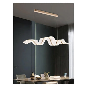 JS-GL-2039-L - French Gold Metal & Acrylic Led Chandelier