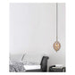 JS-GL-2070-1AM - Antique Brass Metal Glass Hanging Light