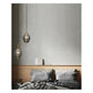 JS-GL-2070-1SM - Antique Brass Metal Glass Hanging Light