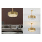 JS-GL-21801D - Gold Metal & Crystals Crystal Chandelier