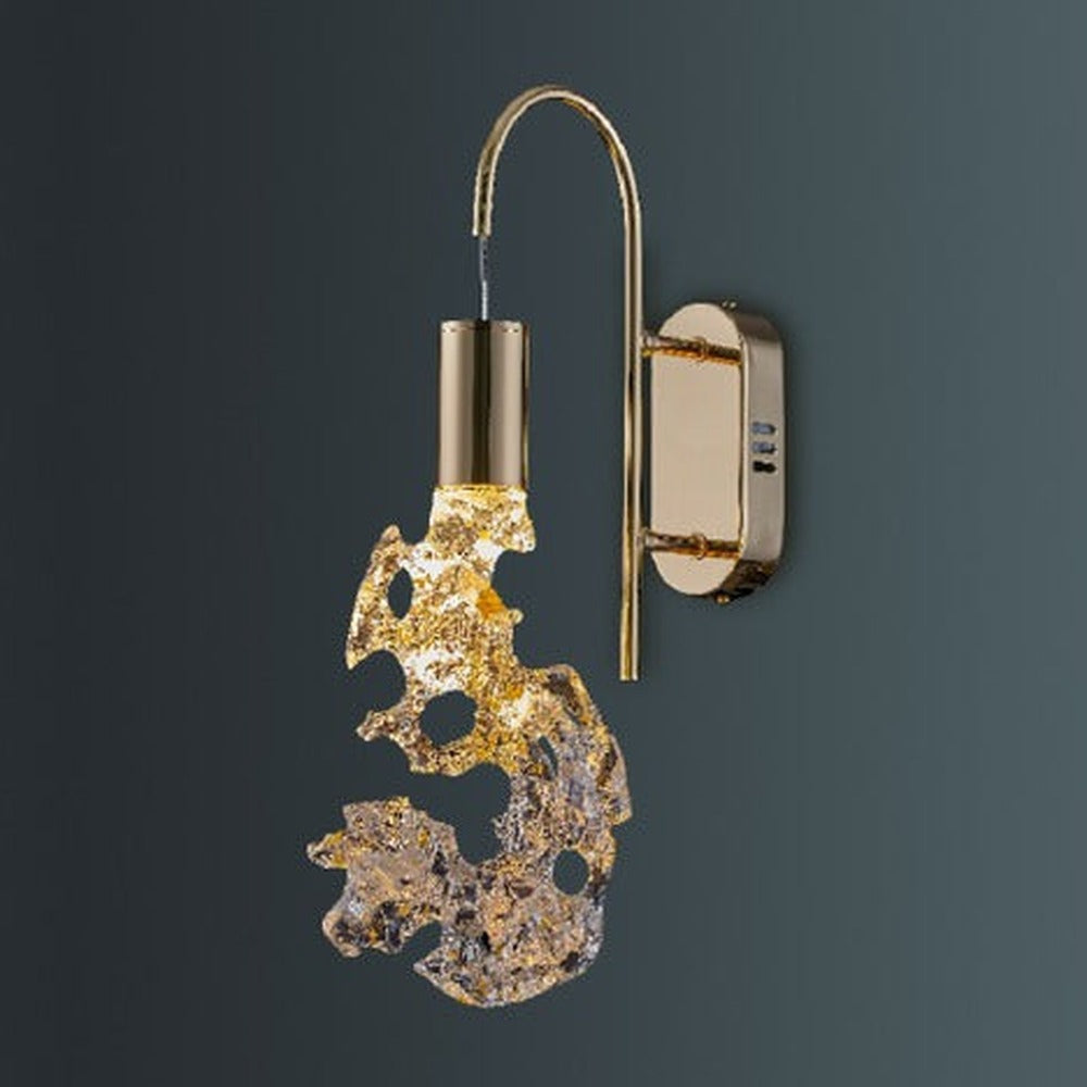 JS-GL-2202-1 - French Gold Metal & Acrylic Modern Wall Light