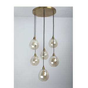 JS-GL-220429-6AMB - Cluster Hanging Light