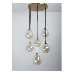 JS-GL-220429-6AMB - Cluster Hanging Light